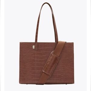 BEIS - The Work Tote in Maple Croc